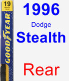 Rear Wiper Blade for 1996 Dodge Stealth - Premium