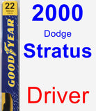 Driver Wiper Blade for 2000 Dodge Stratus - Premium