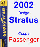 Passenger Wiper Blade for 2002 Dodge Stratus - Premium