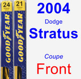 Front Wiper Blade Pack for 2004 Dodge Stratus - Premium