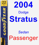 Passenger Wiper Blade for 2004 Dodge Stratus - Premium