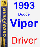 Driver Wiper Blade for 1993 Dodge Viper - Premium