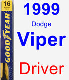 Driver Wiper Blade for 1999 Dodge Viper - Premium