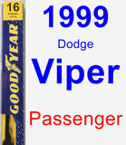 Passenger Wiper Blade for 1999 Dodge Viper - Premium