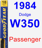 Passenger Wiper Blade for 1984 Dodge W350 - Premium