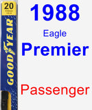 Passenger Wiper Blade for 1988 Eagle Premier - Premium