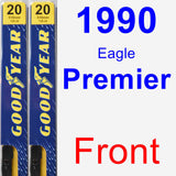 Front Wiper Blade Pack for 1990 Eagle Premier - Premium