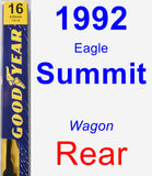 Rear Wiper Blade for 1992 Eagle Summit - Premium