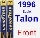 Front Wiper Blade Pack for 1996 Eagle Talon - Premium