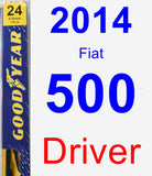 Driver Wiper Blade for 2014 Fiat 500 - Premium