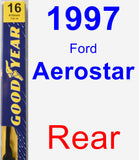 Rear Wiper Blade for 1997 Ford Aerostar - Premium