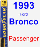 Passenger Wiper Blade for 1993 Ford Bronco - Premium