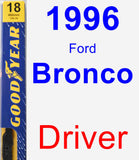 Driver Wiper Blade for 1996 Ford Bronco - Premium