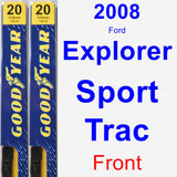 Front Wiper Blade Pack for 2008 Ford Explorer Sport Trac - Premium