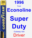 Driver Wiper Blade for 1996 Ford Econoline Super Duty - Premium