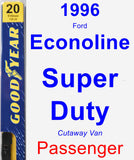 Passenger Wiper Blade for 1996 Ford Econoline Super Duty - Premium