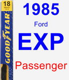 Passenger Wiper Blade for 1985 Ford EXP - Premium