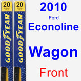 Front Wiper Blade Pack for 2010 Ford Econoline Wagon - Premium