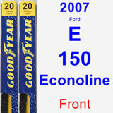 Front Wiper Blade Pack for 2007 Ford E-150 Econoline - Premium