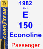 Passenger Wiper Blade for 1982 Ford E-150 Econoline - Premium