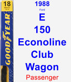 Passenger Wiper Blade for 1988 Ford E-150 Econoline Club Wagon - Premium