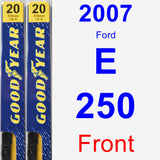 Front Wiper Blade Pack for 2007 Ford E-250 - Premium