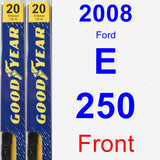 Front Wiper Blade Pack for 2008 Ford E-250 - Premium