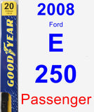 Passenger Wiper Blade for 2008 Ford E-250 - Premium