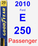 Passenger Wiper Blade for 2010 Ford E-250 - Premium