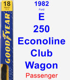 Passenger Wiper Blade for 1982 Ford E-250 Econoline Club Wagon - Premium