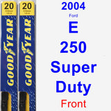 Front Wiper Blade Pack for 2004 Ford E-250 Super Duty - Premium