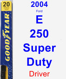 Driver Wiper Blade for 2004 Ford E-250 Super Duty - Premium