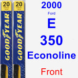 Front Wiper Blade Pack for 2000 Ford E-350 Econoline - Premium