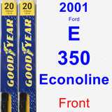 Front Wiper Blade Pack for 2001 Ford E-350 Econoline - Premium