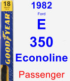 Passenger Wiper Blade for 1982 Ford E-350 Econoline - Premium