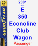 Passenger Wiper Blade for 2001 Ford E-350 Econoline Club Wagon - Premium