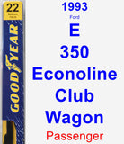 Passenger Wiper Blade for 1993 Ford E-350 Econoline Club Wagon - Premium