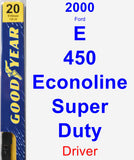 Driver Wiper Blade for 2000 Ford E-450 Econoline Super Duty - Premium