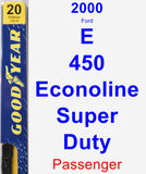 Passenger Wiper Blade for 2000 Ford E-450 Econoline Super Duty - Premium