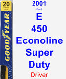 Driver Wiper Blade for 2001 Ford E-450 Econoline Super Duty - Premium