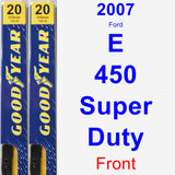 Front Wiper Blade Pack for 2007 Ford E-450 Super Duty - Premium