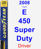 Driver Wiper Blade for 2008 Ford E-450 Super Duty - Premium