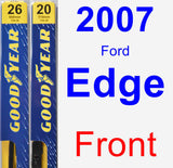 Front Wiper Blade Pack for 2007 Ford Edge - Premium