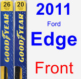 Front Wiper Blade Pack for 2011 Ford Edge - Premium