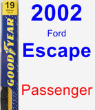 Passenger Wiper Blade for 2002 Ford Escape - Premium