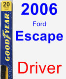 Driver Wiper Blade for 2006 Ford Escape - Premium