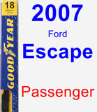 Passenger Wiper Blade for 2007 Ford Escape - Premium