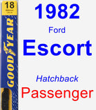 Passenger Wiper Blade for 1982 Ford Escort - Premium