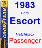 Passenger Wiper Blade for 1983 Ford Escort - Premium