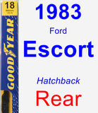 Rear Wiper Blade for 1983 Ford Escort - Premium